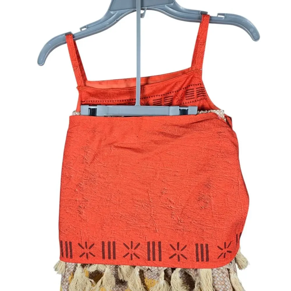 Disney Store Moana Costume Girls Size 9 10 Authentic 2 Pc Outfit Dress Up New